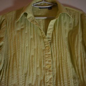 Apt. 9 Light Lime Green Button Up